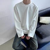 BONSIR  -  Y2K Mens T-Shirt Casual Versatile Base Shirt Autumn Holiday Shopping Streetwear  Antibacterial Top Men's Clothing Unisex