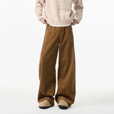 BONSIR  -  Maillard pants men's autumn and winter American retro trendy brand loose wide-leg pants handsome casual large size work pants