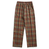 Bonsir Autumn Vintage Plaid Pants Men Oversize Jogger Trousers Fashion Korean Street Causal Sports Sweatpants Bottoms Male Plus Size