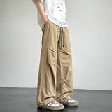 BONSIR  -  Four Seasons Loose Work  Style Casual Pants for Men New Youth Straight Wide Leg Trendy Brand Versatile Sport Trousers Joggers