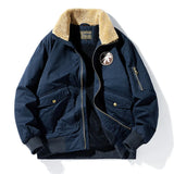 BONSIR  -  Autumn Winter 2025 New Fashion Men's Casual Trendy Turn-down Collar Long Sleeve Zipper Pocket Warm Thicken Jacket Coat Male Tops