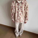 Bonsir Mens Shirt Hollow Floral Shirt Autumn Streetwear Niche Youth Personality Trend All-Match Long-Sleeve Casual Tops Men'S Clothing