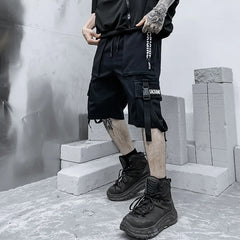 Bonsir Summer Shorts Men Harajuku Streetwear Casual Man's Cargo Shorts Fashion Techwear Japanese Korea Hip Hop y2k Punk Male Clothing