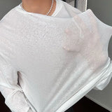 BONSIR  -  Mens T-Shirts Ice-Feeling Breathable Slightly Transparent T-Shirts Summer Streetwear Fashion Elastic Comfort Tops Men'S Clothing