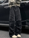 BONSIR  -  Autumn Big Pocket Men's Cargo Pants Japanese Y2k Harajuku Loose Straight Wide Leg Trousers Baggy Pants Man Hip Hop Sweatpants