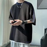 BONSIR  -  Men T Shirt T Shirt Casual Harajuku T Shirts Manual Suture Men Streetwear For Men High Quality Widely Applicable