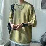 BONSIR  -  Men T Shirt T Shirt Casual Harajuku T Shirts Manual Suture Men Streetwear For Men High Quality Widely Applicable