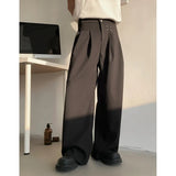 BONSIR  -  Black Suit Pants Men Society Mens Dress Pants Korean Loose Casual Wide Leg Pants Mens Office Formal Trousers Plus Size 5XL