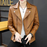 Bonsir Casual Slim Fit Men's Suit Jackets Thin Coat New In Fashionable Handsome Classic High Quality Male Leather Blazer Elegant Loose