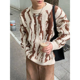 BONSIR  -  American retro couple sweater men's winter thickened warm teen trend lazy advanced sense ruffian handsome knitted sweater