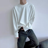 BONSIR  -  Y2K Mens T-Shirt Casual Versatile Base Shirt Autumn Holiday Shopping Streetwear  Antibacterial Top Men's Clothing Unisex