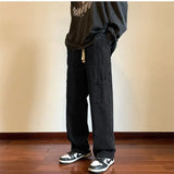 Bonsir Spring Autumn New Black Blue Cargo Jeans Men Streetwear Denim Jogger Pants Baggy Harem Jean Trousers Cargo Pants Men