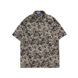 BONSIR  -  Summer Short Sleeved Shirt Men Oversized Retro Printed Shirt Men Streetwear Korean Loose Casual Shirt Mens Hawaiian Shirts