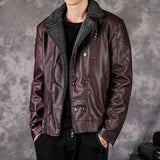Bonsir Suits and Blazers Thin Winter Coats Slim Fit Fashion 2024 Single Models Casual Trendy Luxury Designer Leather Jacket for Men