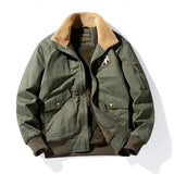 BONSIR  -  Autumn Winter 2025 New Fashion Men's Casual Trendy Turn-down Collar Long Sleeve Zipper Pocket Warm Thicken Jacket Coat Male Tops