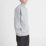 Bonsir Mens Sweater Casual Knitted Sweater Autumn Streetwear Warm Soft Comfortable Daily Versatile Long Sleeve Tops Men'S Clothing