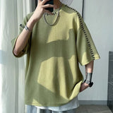 BONSIR  -  Men T Shirt T Shirt Casual Harajuku T Shirts Manual Suture Men Streetwear For Men High Quality Widely Applicable