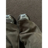 BONSIR  -  casual pants American fashion coffee green suede streamer sports men and women bf lazy style cleanfit trousers