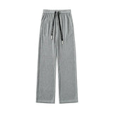 BONSIR  -  Summer Casual Pants Men Fashion White Straight Pants Men Japanese Streetwear Loose Pleated Pants Mens Black Trousers M-3XL
