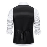 BONSIR  -  Men's Autumn and Winter New Suit Vest Solid Single Breasted Men's Vest