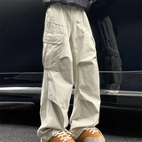 BONSIR  -  Autumn Big Pocket Men's Cargo Pants Japanese Y2k Harajuku Loose Straight Wide Leg Trousers Baggy Pants Man Hip Hop Sweatpants