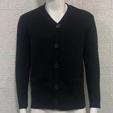 BONSIR  -  Men's New Style Knitted Sweater in Autumn and Winter, Korean Version V-Neck Long Sleeve Slim-Fit Cardigan Sweater Coat S-2XL