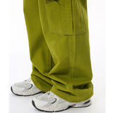 Bonsir Spring Washed High Street Men's Jeans Multiple Pockets Cargo Trousers Straight Wide Leg Male Denim Pants