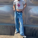BONSIR  -  Y2k Slim Fit Cotton Short T-Shirt Sexy Navel-Baring Dark Cartoon T-Shirt Summer Streetwear Fashion Harajuku Top Unisex 2025 New