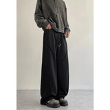 BONSIR  -  Grey Black Casual Pants Men Fashion Oversized Wide Leg Pants Men Streetwear Korean Loose Sweatpants Mens Joggers Trousers M-2XL