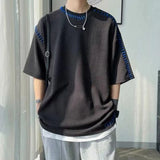 BONSIR  -  Men T Shirt T Shirt Casual Harajuku T Shirts Manual Suture Men Streetwear For Men High Quality Widely Applicable