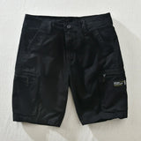 BONSIR  -  Summer Male Cargo Five Point Pants Fashion Men's Workwear Versatile Pure Cotton Washed Multi Pocket Shorts Pants