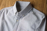 BONSIR  -  Sleeve Patch Washed Grain Woven Cotton Long Sleeve Shirt Men's Daily Tooling Retro Trend Youth Thin Coat