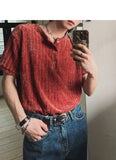BONSIR  -  Henry collar short-sleeved T-shirt men's summer thin Tailored Cut versatile t-shirt Korean commuter style design top
