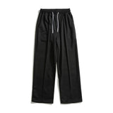 BONSIR  -  Autumn New Men's Baggy Sweatpants Korean Fashion Streetwear Straight Wide Pants Casual Harajuku Solid Color Male Trousers