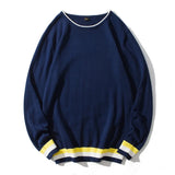 BONSIR  -  Knitted Pullover Sweater Men Korean Fashion Pullovers Long Sleeve Man Kintwear Sweatshirt Sweaters Men Clothing Pullover Top