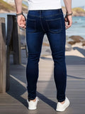 BONSIR  -  Men's Classic Fit Jeans - Comfort Stretch, Original Wash Details, Easy Care Denim