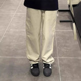 Bonsir Work pants men spring autumn high street American style casual pants with multiple pockets loose fit thin pants