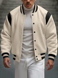 BONSIR  -  New Loose American Trendy Brand Baseball Jersey Coat Men Fashion Bomber Jacket Men's Casual Plus Size Streetwear Jackets