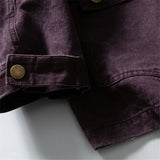 BONSIR  -  Vintage Large Pockets Cargo Jackets Mens Streetwear Punk Y2k Casual Coats Harajuku Loose Hip Hop Japan Style Jackets Male