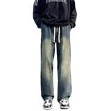 BONSIR  -  Jeans for men in spring and autumn new styles for teenagers straight tube  loose fit American style high street hanging cas