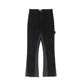 Bonsir Y2K Streetwear Kanye Patchwork Baggy Stacked Jeans Pants Men Clothes Straight Hip Hop Denim Trousers Pantaloni Uomo