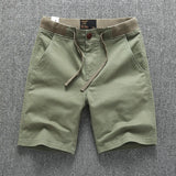BONSIR  -  Summer Street Mens Camo Shorts Pants With Multi Pocket Retro High Street Male Wide Leg Camouflage Sport Drawstring Cargo Pants