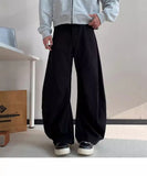 BONSIR  -  American High Street Waed Wide Leg Straight Cut Jeans Men Women Vintage Street Faion Loose Casual Trousers