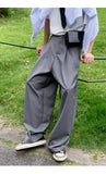 BONSIR  -  Oversized Black Suit Pants Men Fashion Social Mens Dress Pants Korean Loose Wide Leg Pants Mens Office Formal Trousers M-3XL