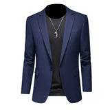 BONSIR  -  New Men's Slim Fit Blazer Big Size Wedding Suit Jacket Business Casual Single Breasted Office Sport Formal Lounge Suit Jacket