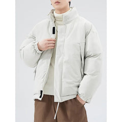 Bonsir Autumn winter new cotton warm standing collar cotton jacket men loose casual cotton jacket men