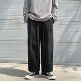 Bonsir New Spring Men Lantern Cargo Pants Casual Trousers Couple Wide Leg Joggers Straight Solid Color Baggy Oversize Pants Sweatpants