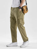 Bonsir Summer Quick Dry Men's Cargo Pants Big Size 8XL Multi-Pockets Loose Sweatpants Work Joggers Casual Straight Long Trousers Male