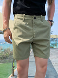 Bonsir High Quality Summer Suit Shorts Men Clothing Simple All Match Casual Straight Short Pant Homme streetwear 3XL Hot Sale