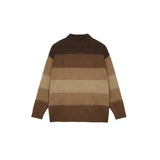 Bonsir Korean style high street men and women trendy personality retro round neck sweater couple retro loose casual knit sweater y2k